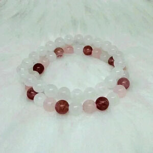 Sakura Berry Stone Beaded Bracelets